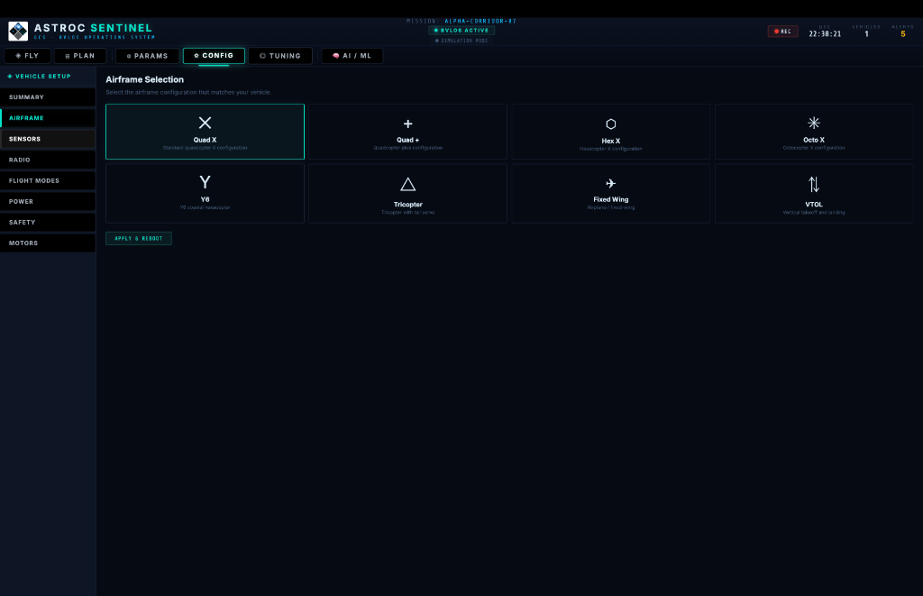 ASTROC Sentinel GCS Interface
